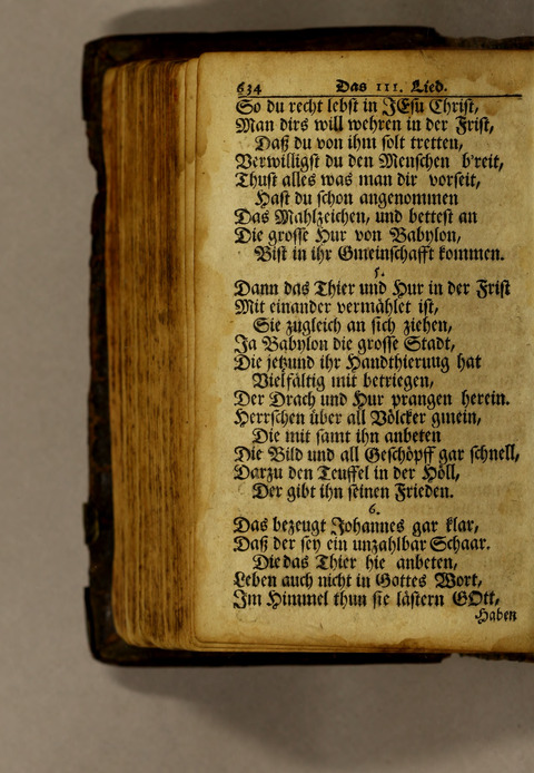 Ausbund, das ist: etliche schöne christliche lieder, wie sie in dem Gefängnüs zu Bassau in dem Schloss on den Schweitzer-Brüdern, und von andern rechtgläubigen Christen hin und her gedichtet worden page 636