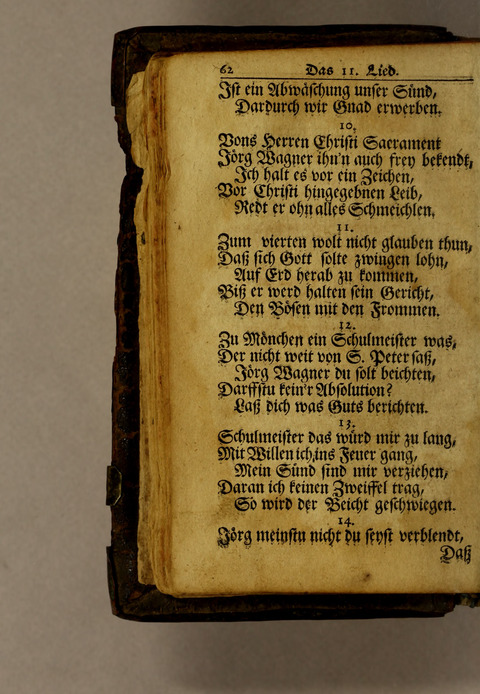 Ausbund, das ist: etliche schöne christliche lieder, wie sie in dem Gefängnüs zu Bassau in dem Schloss on den Schweitzer-Brüdern, und von andern rechtgläubigen Christen hin und her gedichtet worden page 64