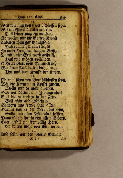 Ausbund, das ist: etliche schöne christliche lieder, wie sie in dem Gefängnüs zu Bassau in dem Schloss on den Schweitzer-Brüdern, und von andern rechtgläubigen Christen hin und her gedichtet worden page 641