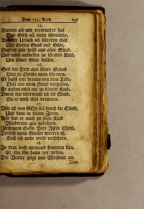 Ausbund, das ist: etliche schöne christliche lieder, wie sie in dem Gefängnüs zu Bassau in dem Schloss on den Schweitzer-Brüdern, und von andern rechtgläubigen Christen hin und her gedichtet worden page 647