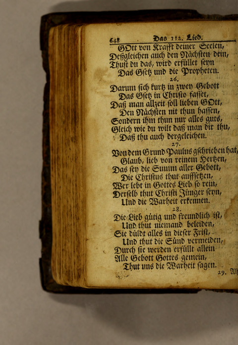 Ausbund, das ist: etliche schöne christliche lieder, wie sie in dem Gefängnüs zu Bassau in dem Schloss on den Schweitzer-Brüdern, und von andern rechtgläubigen Christen hin und her gedichtet worden page 650