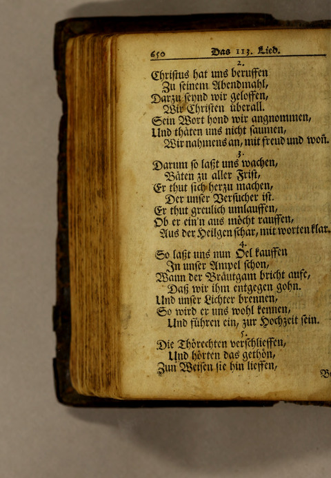 Ausbund, das ist: etliche schöne christliche lieder, wie sie in dem Gefängnüs zu Bassau in dem Schloss on den Schweitzer-Brüdern, und von andern rechtgläubigen Christen hin und her gedichtet worden page 652