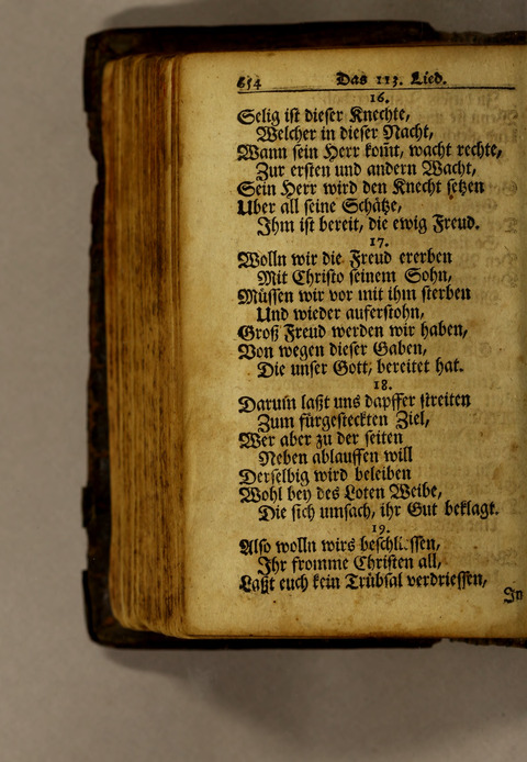 Ausbund, das ist: etliche schöne christliche lieder, wie sie in dem Gefängnüs zu Bassau in dem Schloss on den Schweitzer-Brüdern, und von andern rechtgläubigen Christen hin und her gedichtet worden page 656