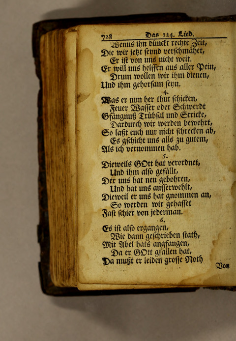 Ausbund, das ist: etliche schöne christliche lieder, wie sie in dem Gefängnüs zu Bassau in dem Schloss on den Schweitzer-Brüdern, und von andern rechtgläubigen Christen hin und her gedichtet worden page 730