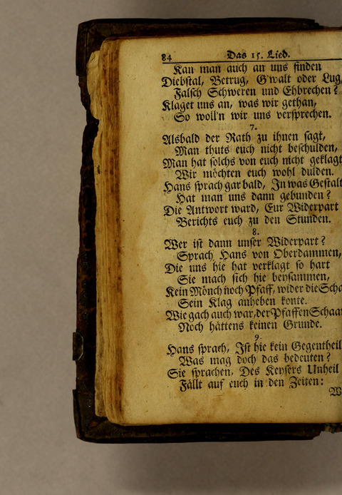 Ausbund, das ist: etliche schöne christliche lieder, wie sie in dem Gefängnüs zu Bassau in dem Schloss on den Schweitzer-Brüdern, und von andern rechtgläubigen Christen hin und her gedichtet worden page 86