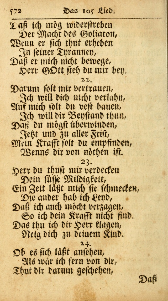 Ausbund, das ist Etliche Schöne Christliche Lieder wie sie in dem Gefängnüss zu Bassau in dem Schloß von den Schweitzer-Brüdern, und von anderen rechtgläubigen Christen hin und her gedichtet worden... page 572