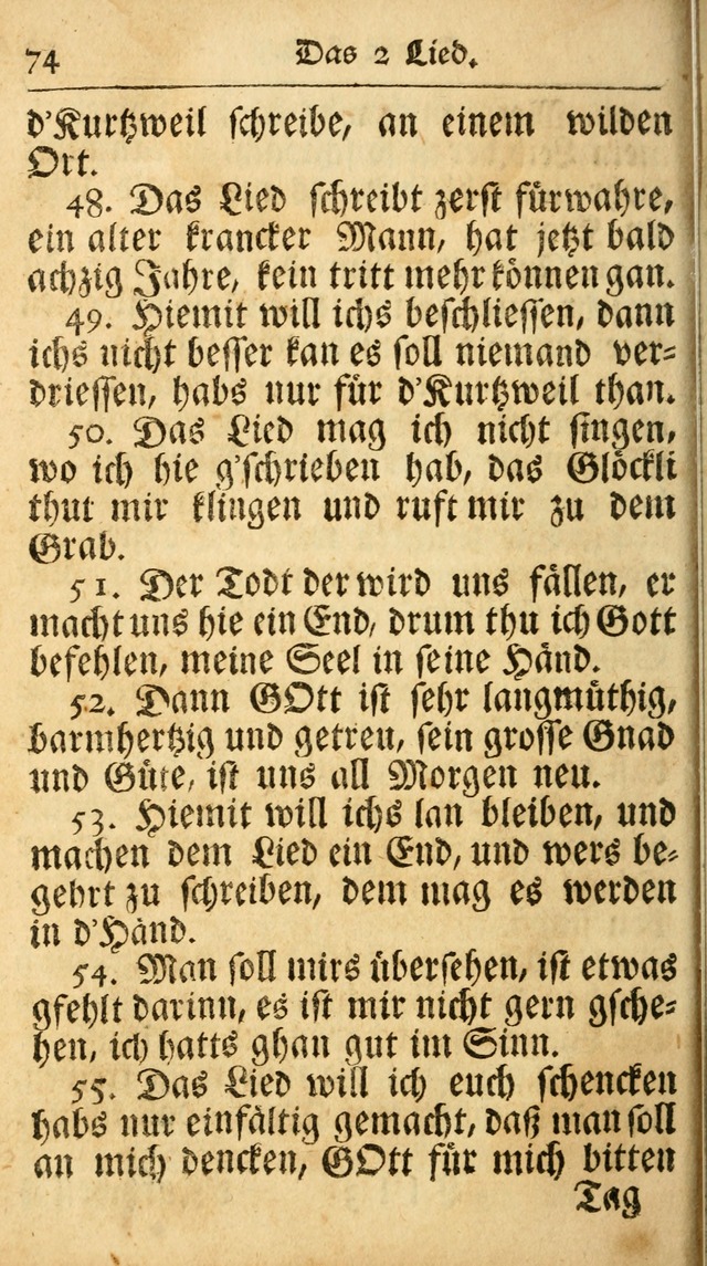 Ausbund, das ist Etliche Schöne Christliche Lieder wie sie in dem Gefängnüss zu Bassau in dem Schloß von den Schweitzer-Brüdern, und von anderen rechtgläubigen Christen hin und her gedichtet worden... page 896