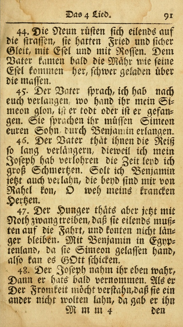 Ausbund, das ist Etliche Schöne Christliche Lieder wie sie in dem Gefängnüss zu Bassau in dem Schloß von den Schweitzer-Brüdern, und von anderen rechtgläubigen Christen hin und her gedichtet worden... page 913