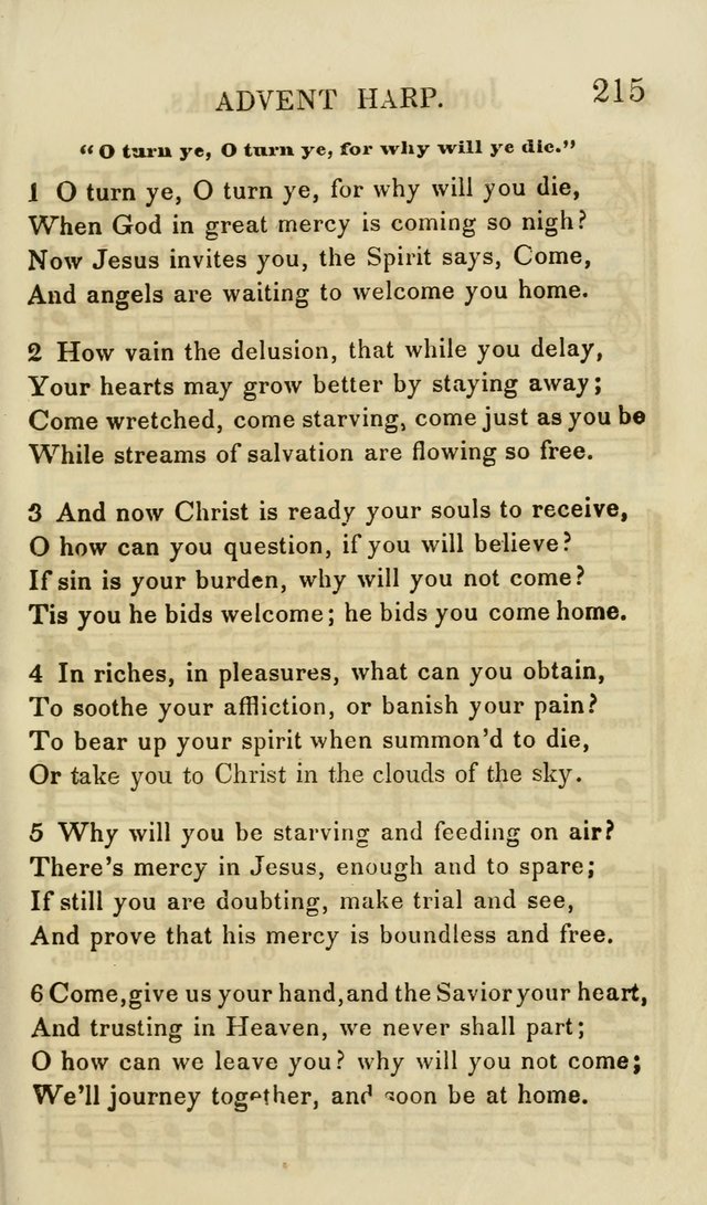 The Advent Harp; designed for believers in the speedy coming of Christ page 224