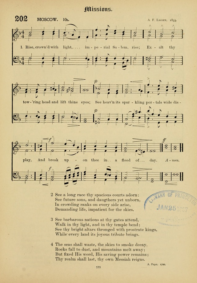 The Academic Hymnal page 156