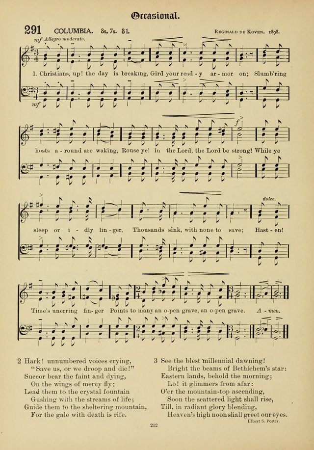 The Academic Hymnal page 213