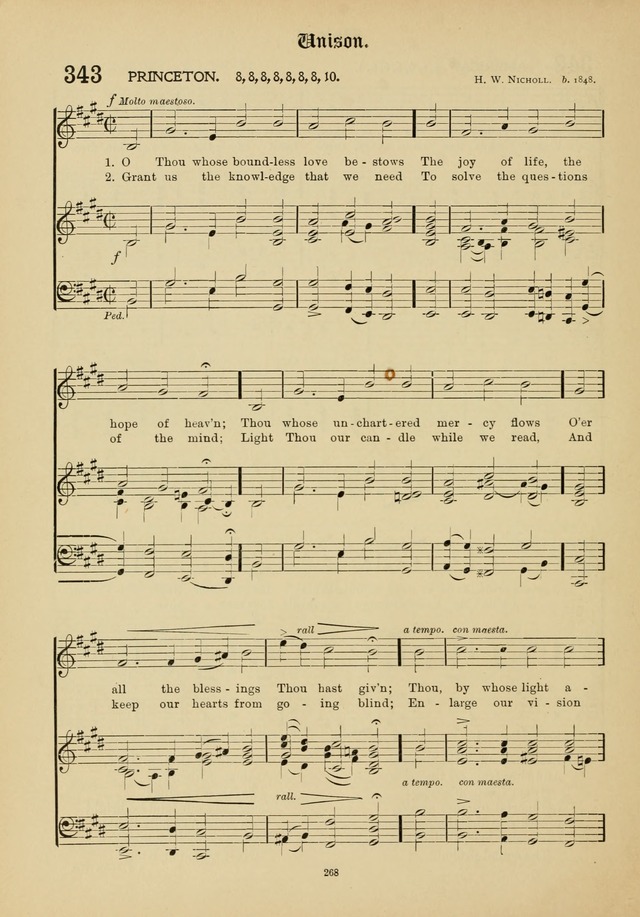 The Academic Hymnal page 269