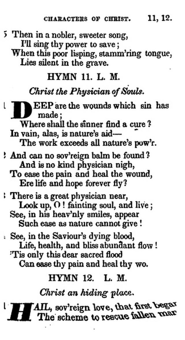 Additional Hymns, Adopted by the General Synod of the Reformed Dutch Church  in North America, at their Session June 1831. 2nd ed. page 10