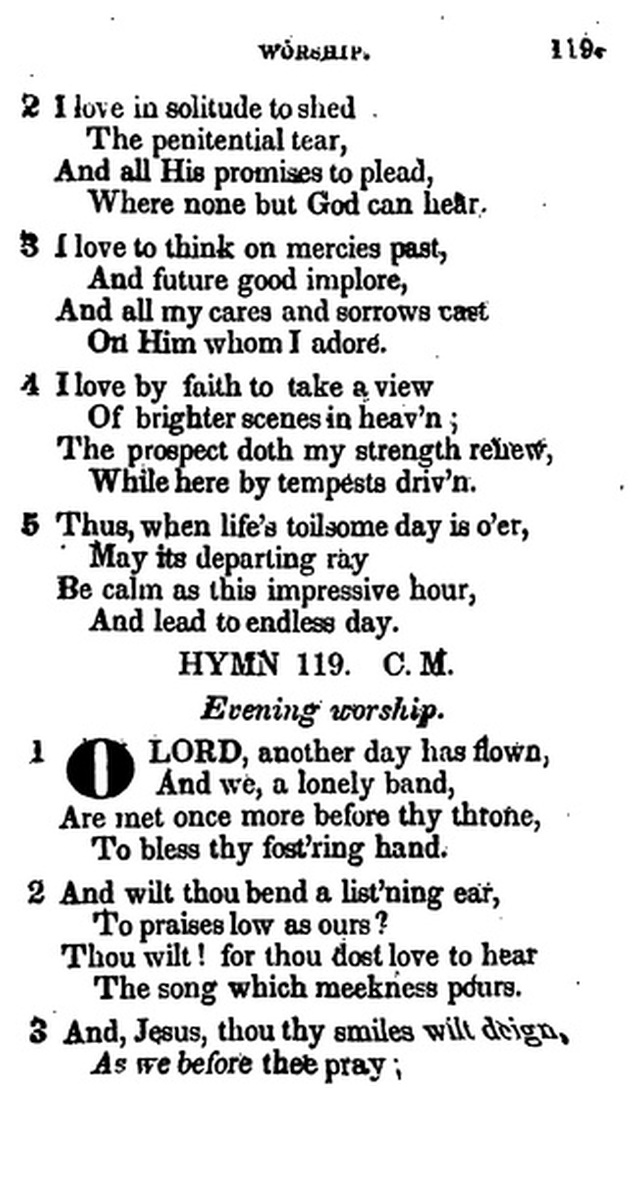 Additional Hymns, Adopted by the General Synod of the Reformed Dutch Church  in North America, at their Session June 1831. 2nd ed. page 100