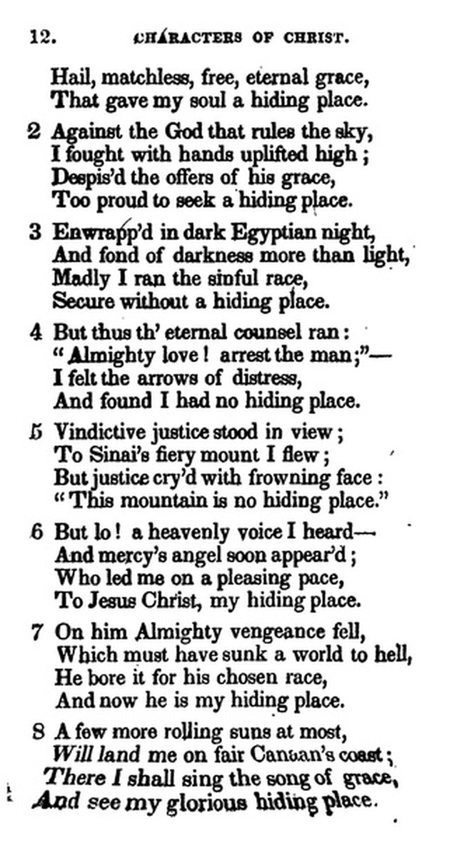 Additional Hymns, Adopted by the General Synod of the Reformed Dutch Church  in North America, at their Session June 1831. 2nd ed. page 11