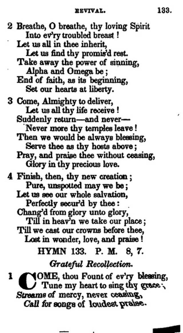 Additional Hymns, Adopted by the General Synod of the Reformed Dutch Church  in North America, at their Session June 1831. 2nd ed. page 110