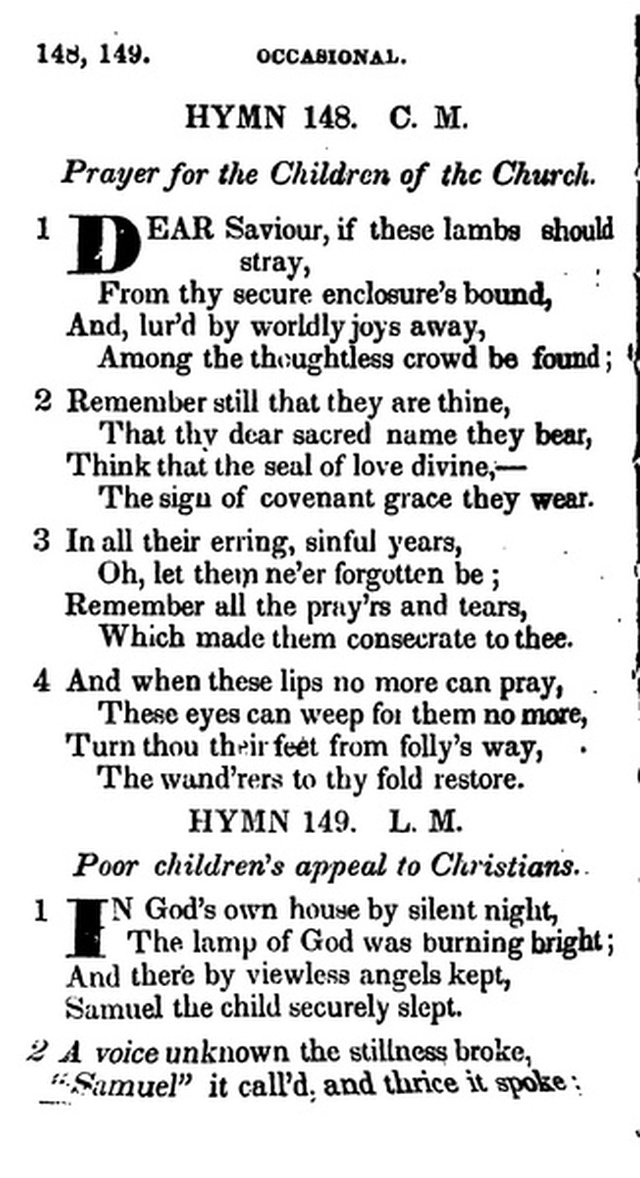 Additional Hymns, Adopted by the General Synod of the Reformed Dutch Church  in North America, at their Session June 1831. 2nd ed. page 123