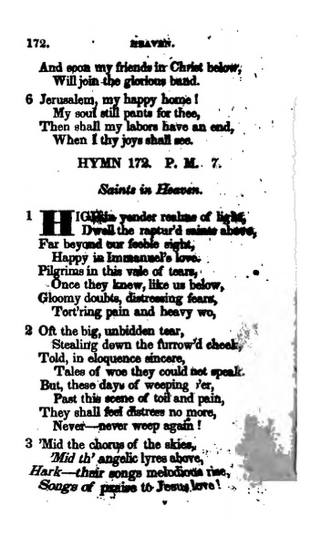 Additional Hymns, Adopted by the General Synod of the Reformed Dutch Church  in North America, at their Session June 1831. 2nd ed. page 143