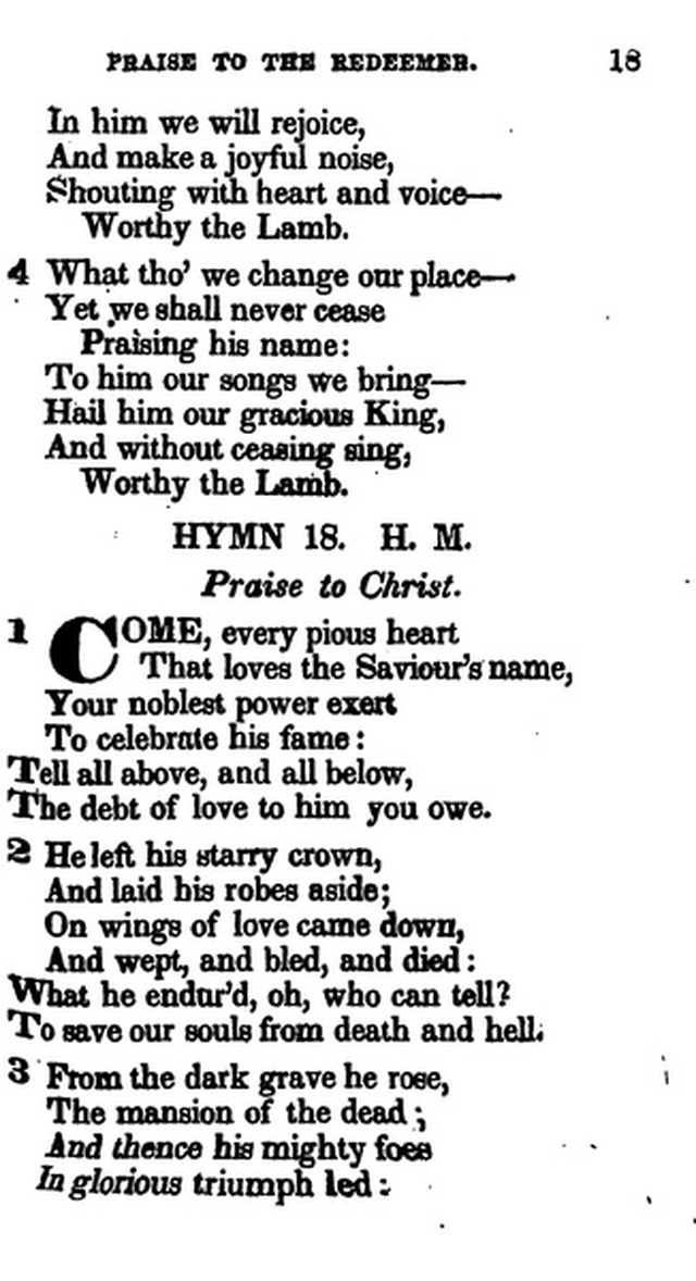 Additional Hymns, Adopted by the General Synod of the Reformed Dutch Church  in North America, at their Session June 1831. 2nd ed. page 16