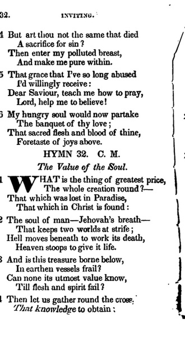 Additional Hymns, Adopted by the General Synod of the Reformed Dutch Church  in North America, at their Session June 1831. 2nd ed. page 29