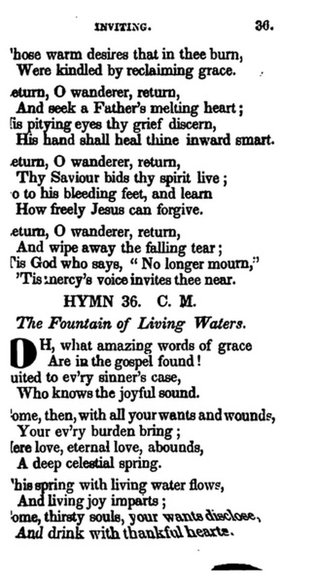 Additional Hymns, Adopted by the General Synod of the Reformed Dutch Church  in North America, at their Session June 1831. 2nd ed. page 32