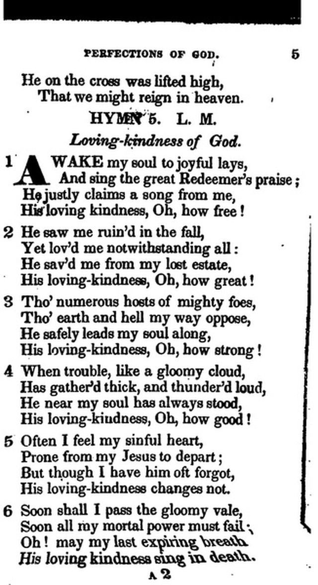 Additional Hymns, Adopted by the General Synod of the Reformed Dutch Church  in North America, at their Session June 1831. 2nd ed. page 4