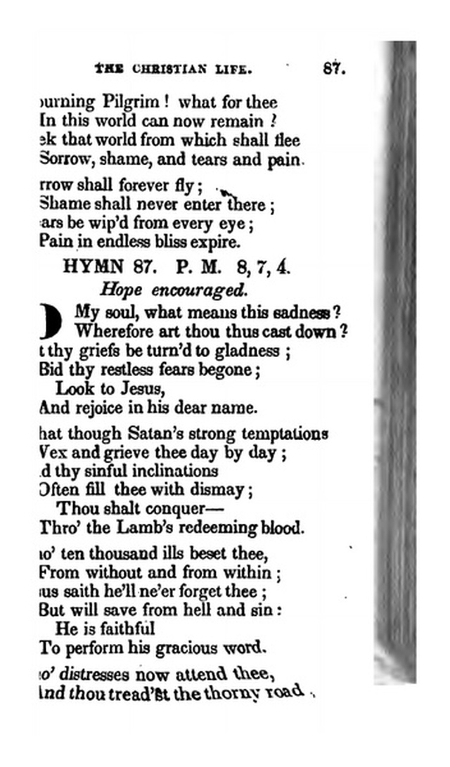 Additional Hymns, Adopted by the General Synod of the Reformed Dutch Church  in North America, at their Session June 1831. 2nd ed. page 72