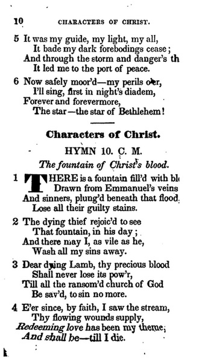 Additional Hymns, Adopted by the General Synod of the Reformed Dutch Church  in North America, at their Session June 1831. 2nd ed. page 9