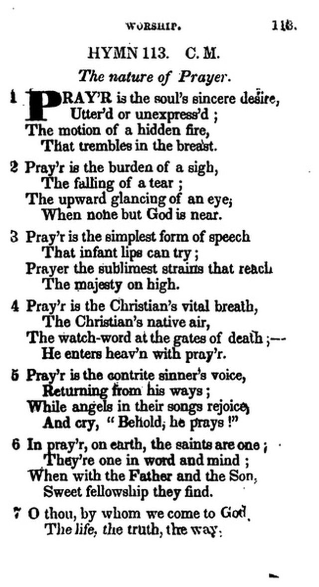 Additional Hymns, Adopted by the General Synod of the Reformed Dutch Church  in North America, at their Session June 1831. 2nd ed. page 96