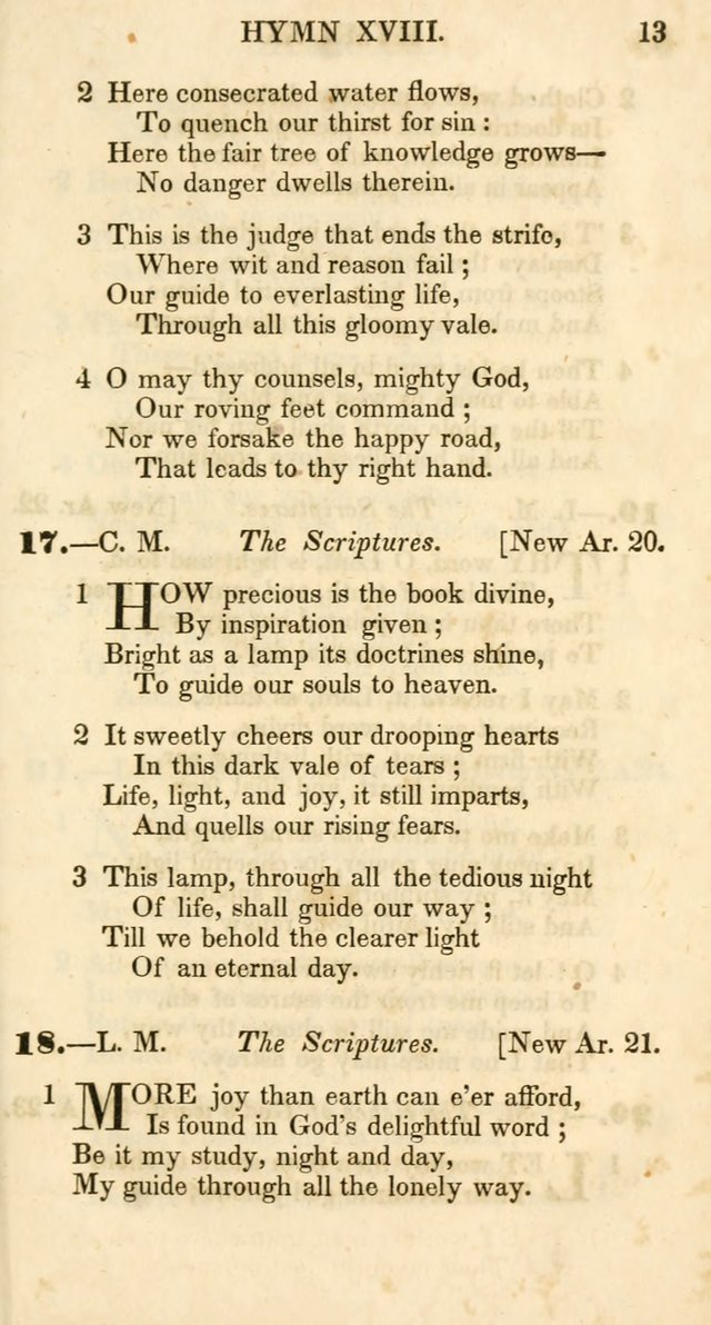 Additional Hymns, Adopted by the General Synod of the Reformed Protestant Dutch Church in North America, at their Session, June 1846, and authorized to be used in the churches under their care page 18