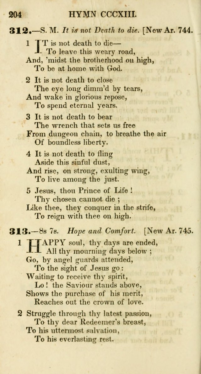 Additional Hymns, Adopted by the General Synod of the Reformed Protestant Dutch Church in North America, at their Session, June 1846, and authorized to be used in the churches under their care page 209