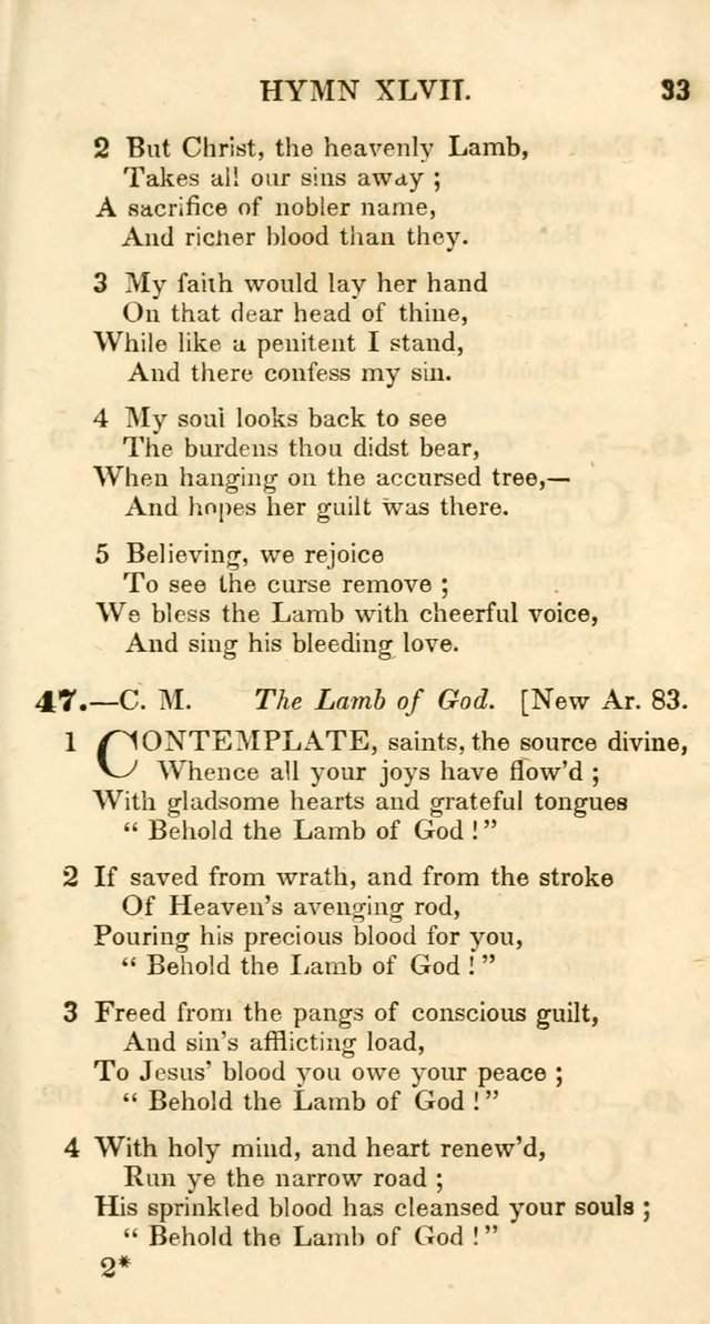 Additional Hymns, Adopted by the General Synod of the Reformed Protestant Dutch Church in North America, at their Session, June 1846, and authorized to be used in the churches under their care page 38