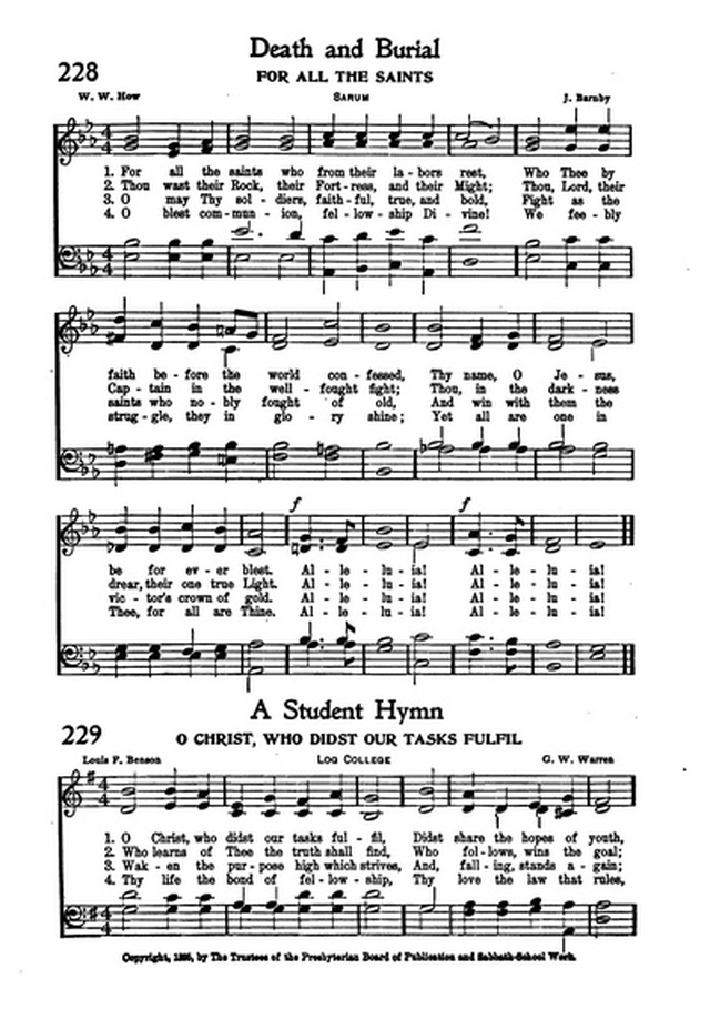 Association Hymn Book: for use in meetings for men page 179