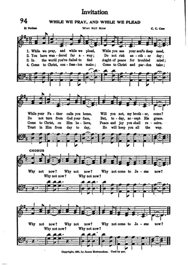 Association Hymn Book: for use in meetings for men page 69