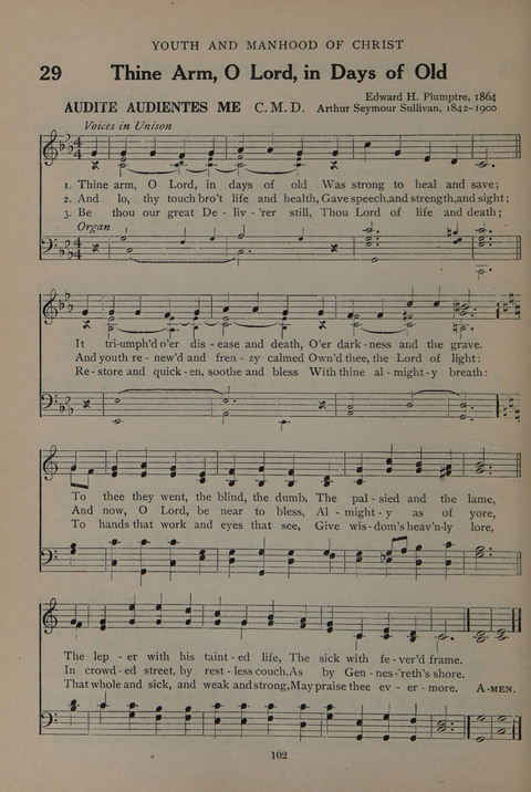 The Abingdon Hymnal: a Book of Worship for Youth page 100