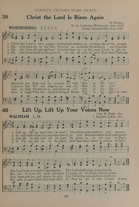 The Abingdon Hymnal: a Book of Worship for Youth page 109