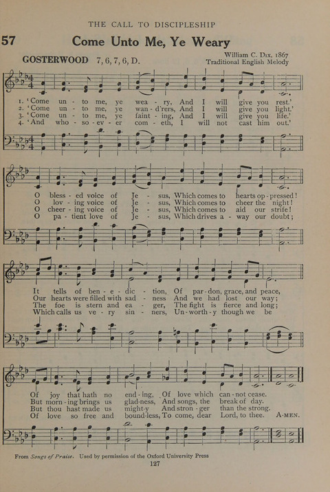 The Abingdon Hymnal: a Book of Worship for Youth page 125