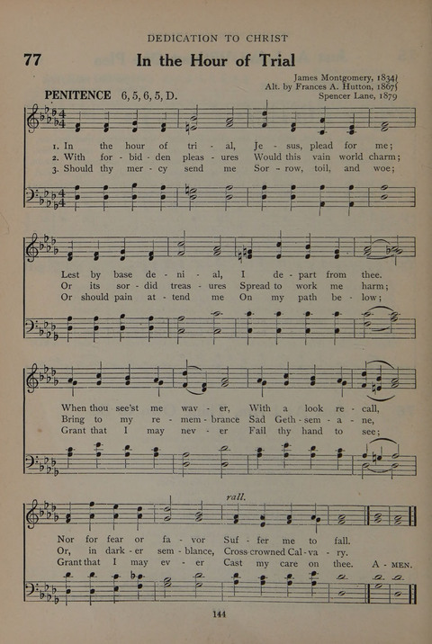 The Abingdon Hymnal: a Book of Worship for Youth page 142