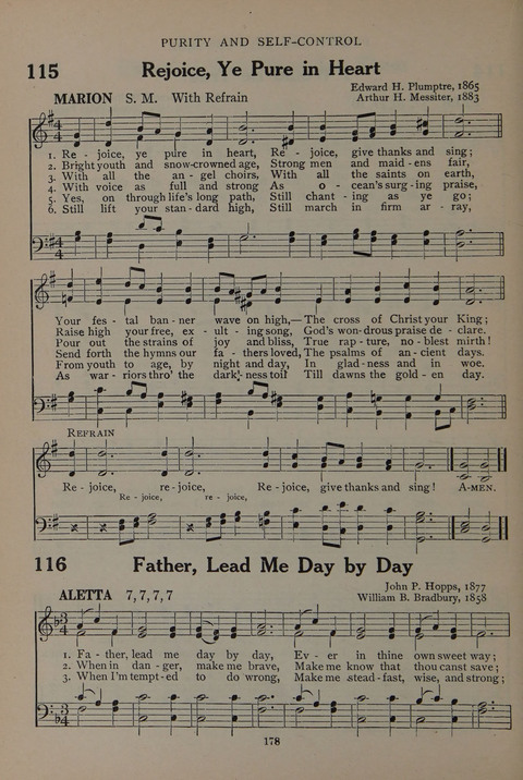 The Abingdon Hymnal: a Book of Worship for Youth page 176