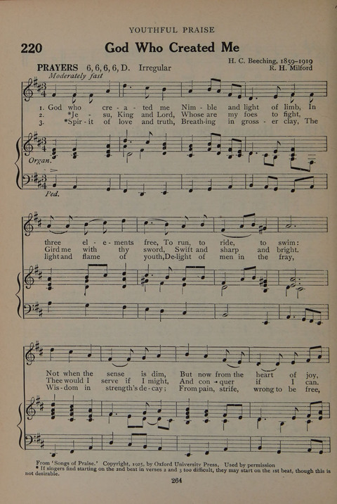 The Abingdon Hymnal: a Book of Worship for Youth page 262