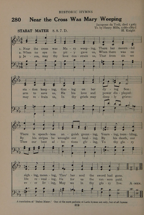 The Abingdon Hymnal: a Book of Worship for Youth page 310