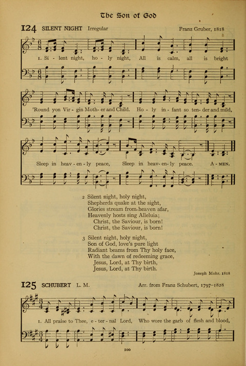 The American Hymnal for Chapel Service page 100