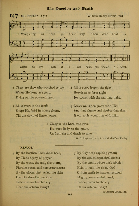 The American Hymnal for Chapel Service page 121