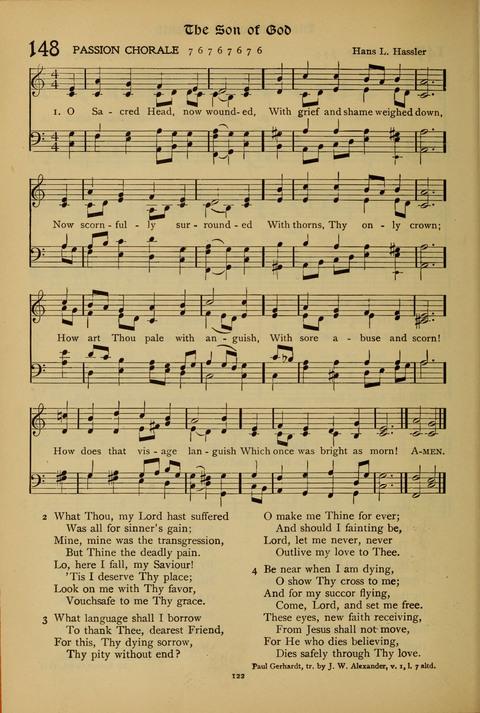 The American Hymnal for Chapel Service page 122