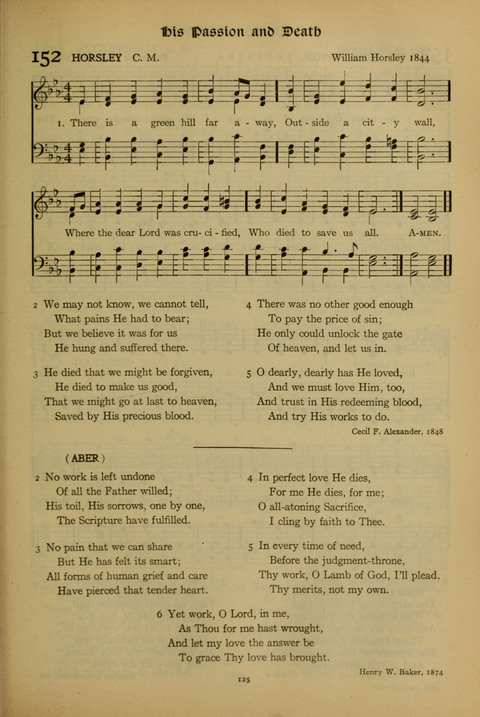 The American Hymnal for Chapel Service page 125