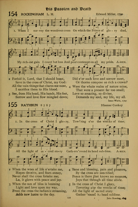 The American Hymnal for Chapel Service page 127