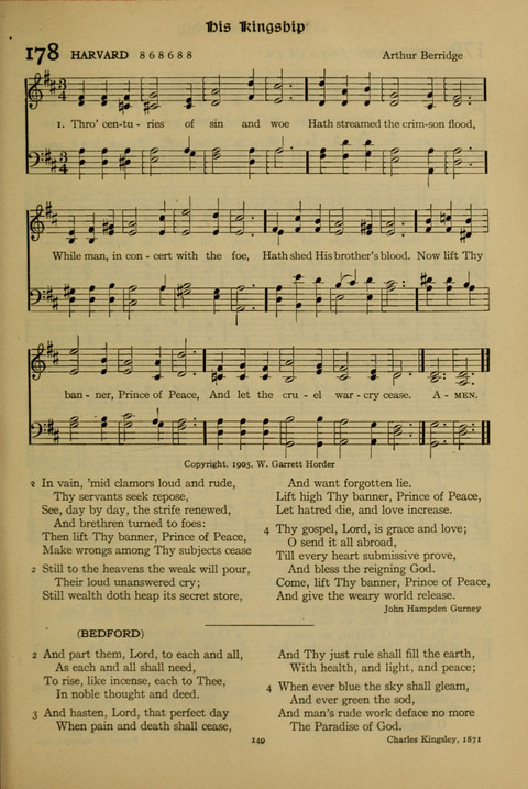 The American Hymnal for Chapel Service page 149