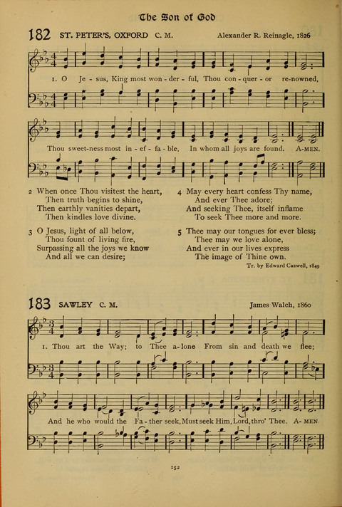 The American Hymnal for Chapel Service page 152