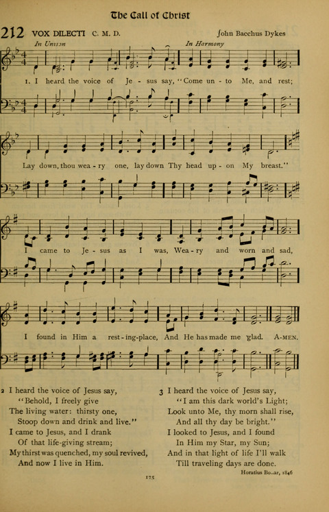 The American Hymnal for Chapel Service page 175