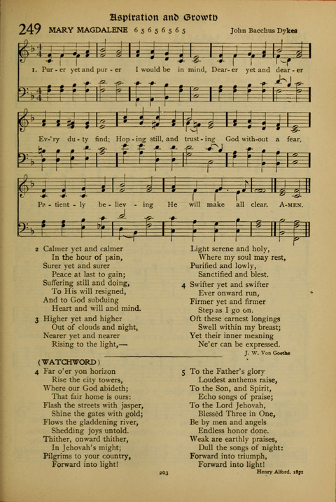 The American Hymnal for Chapel Service page 203